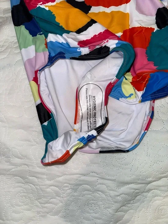 Tempt Me - Ruffle Multi-Color Swimsuit - Size Medium - Picture 5 of 5